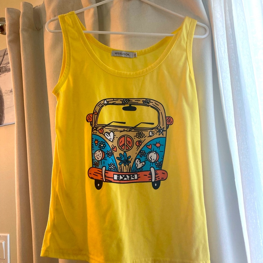 Yellow vintage tank